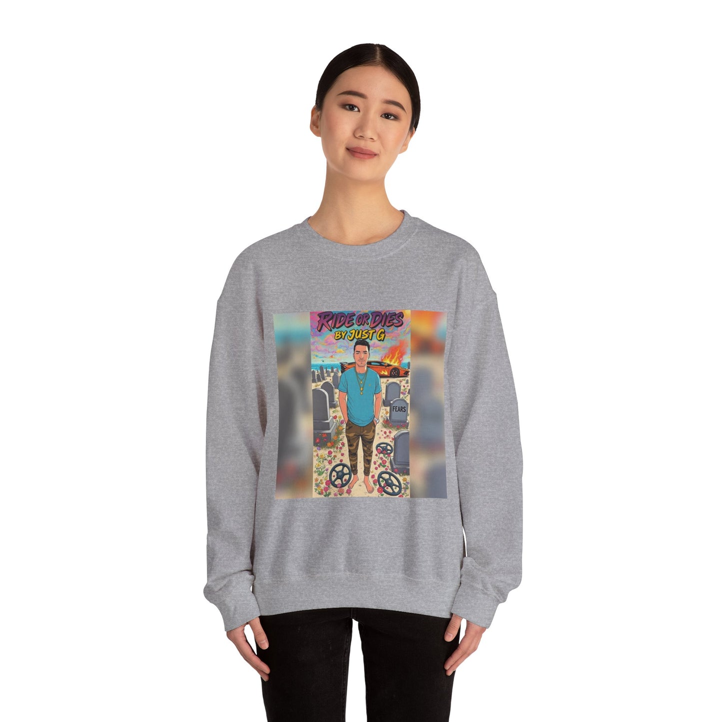 JUST G “RIDE OR DIES” Limited Edition Crewneck
