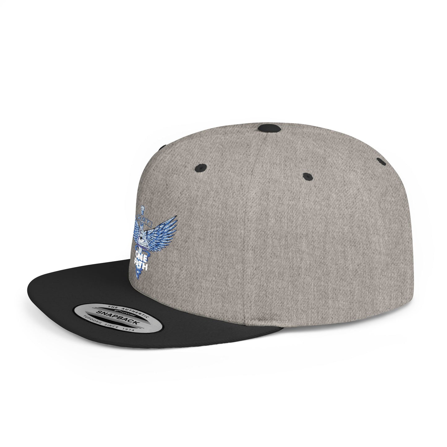 Just-G One Path Stylish Flat Bill Snapback Cap, Trendy Casual Hat