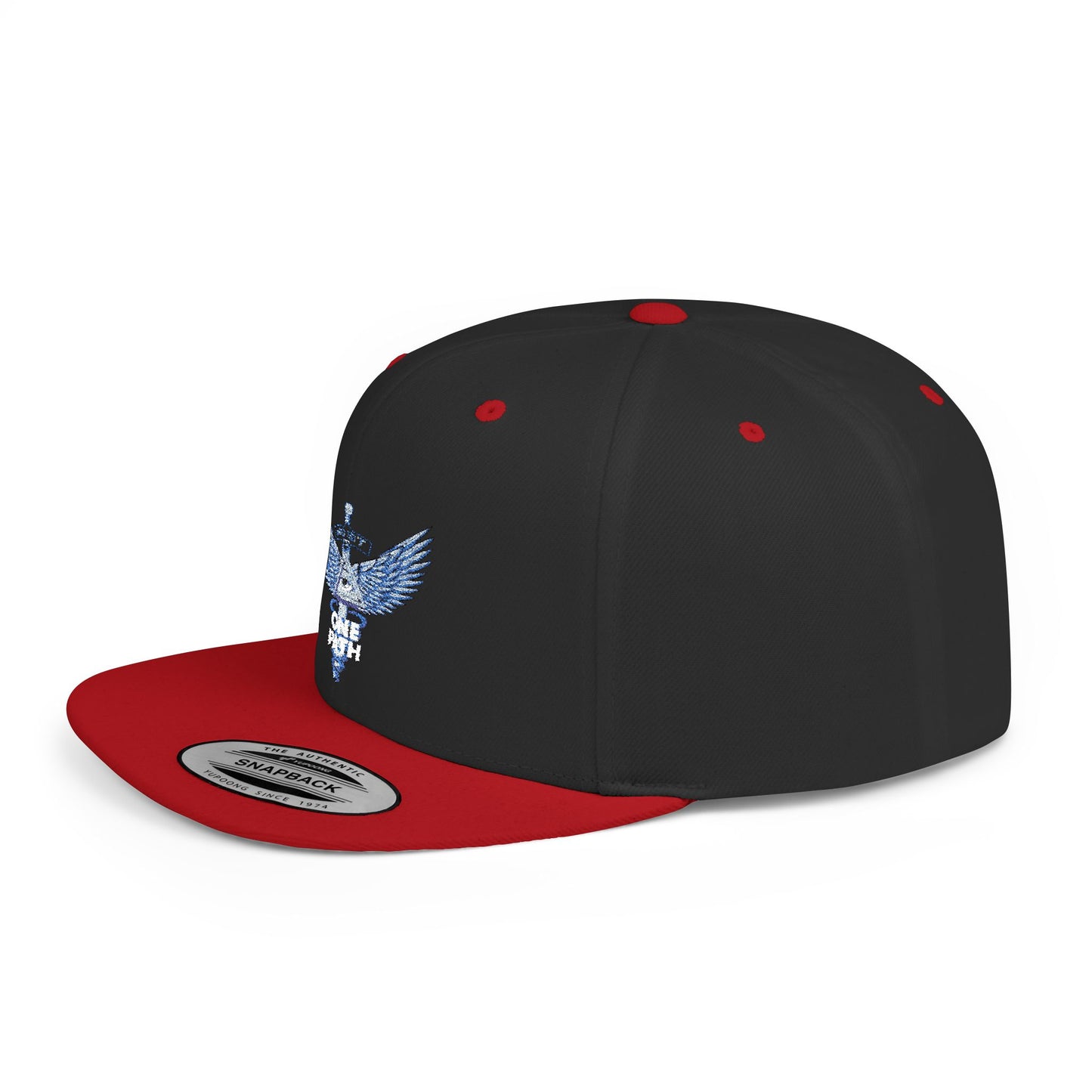 Just-G One Path Stylish Flat Bill Snapback Cap, Trendy Casual Hat